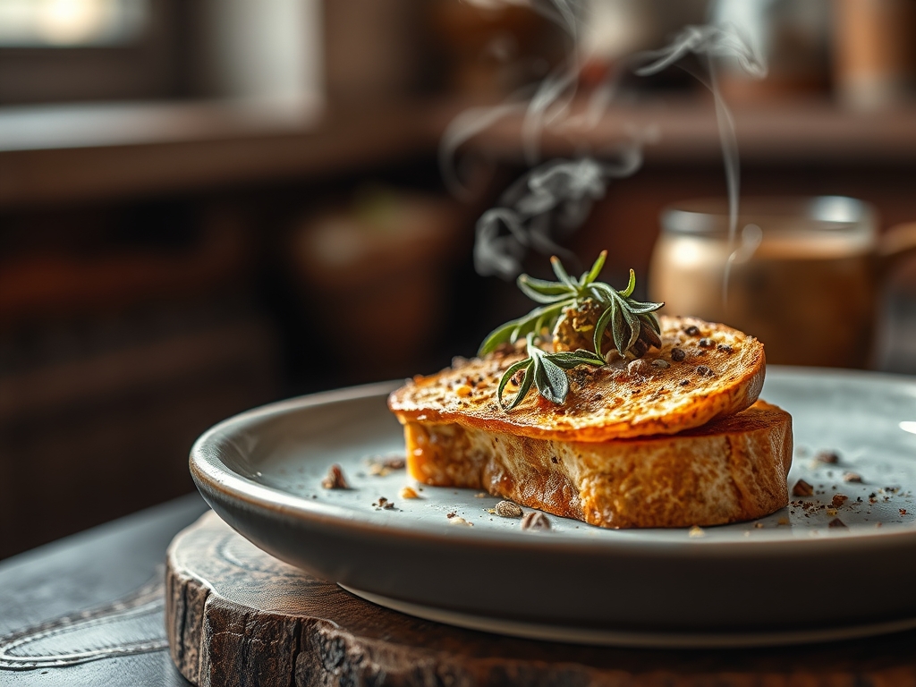 Smelling Spices Toast